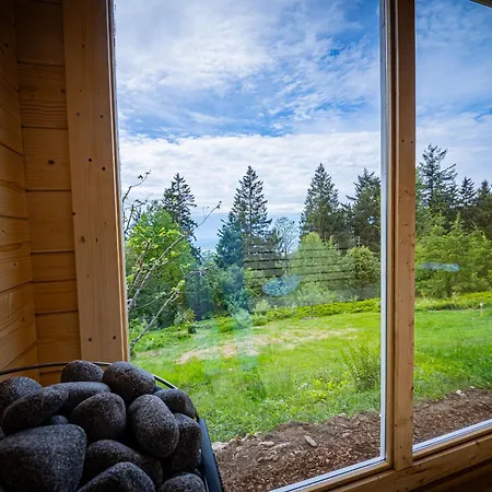 度假居 Sonnenhaeusle - Natur. Fernblick. Panorama-sauna. 萨巴赫瓦登