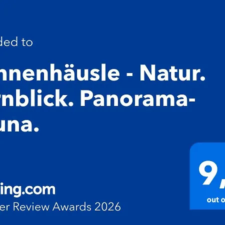 Sonnenhaeusle - Natur. Fernblick. Panorama-sauna. סאסבאכוואלדן